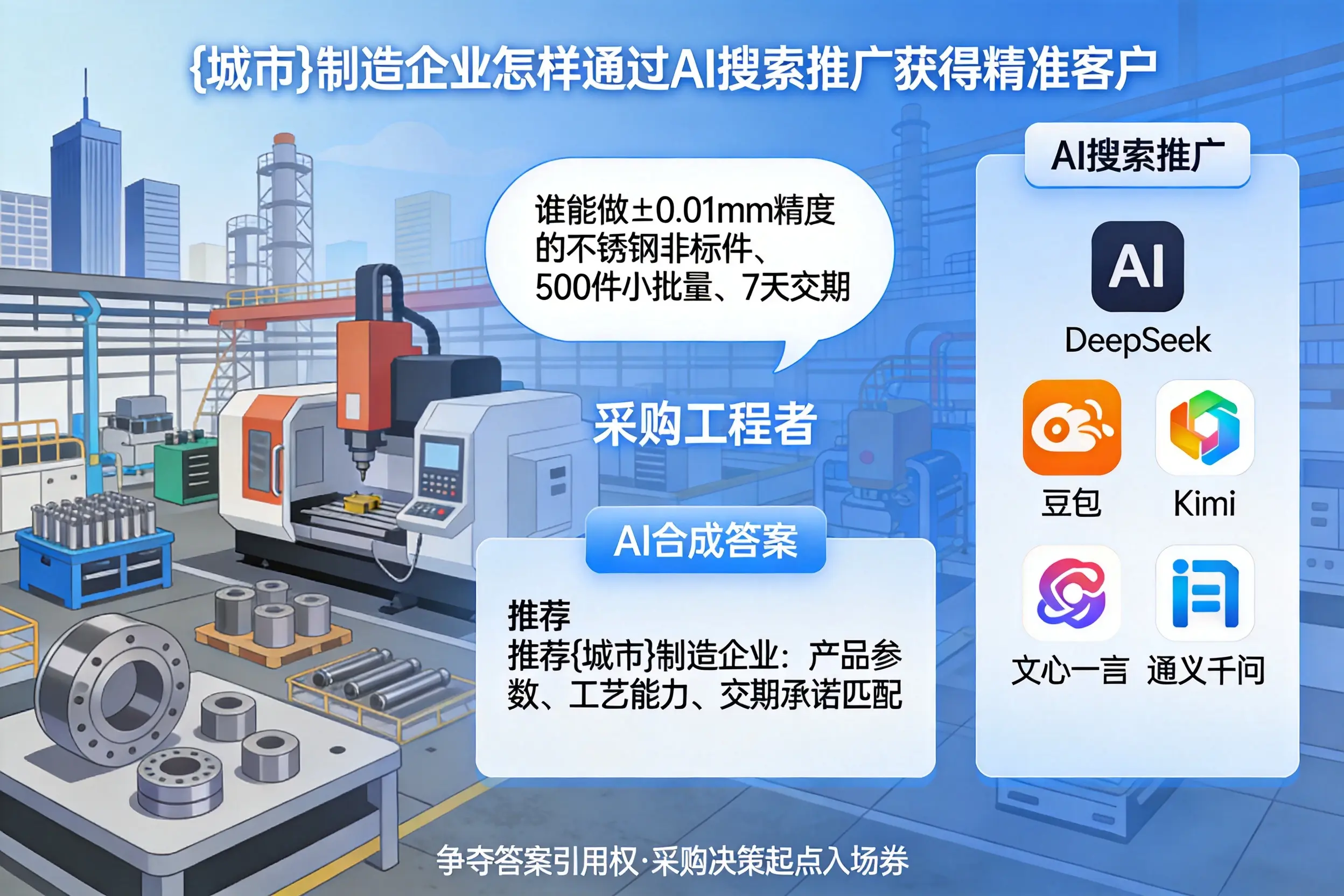宜昌制造企业怎样通过AI搜索推广获得精准客户