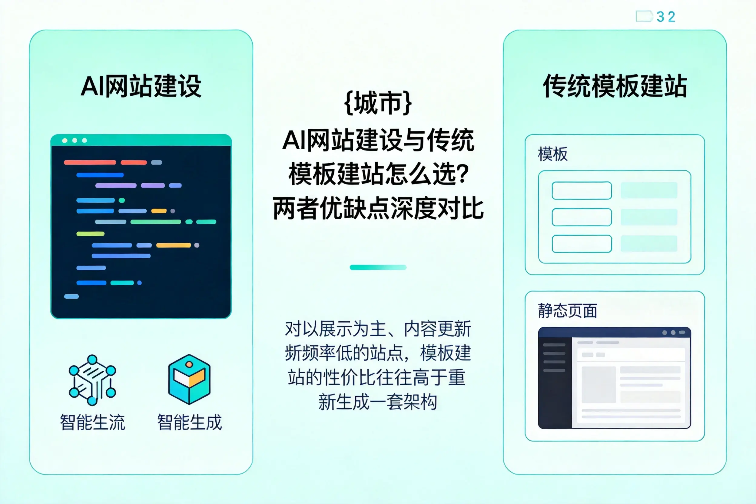 宜昌AI网站建设与传统模板建站怎么选？两者优缺点深度对比