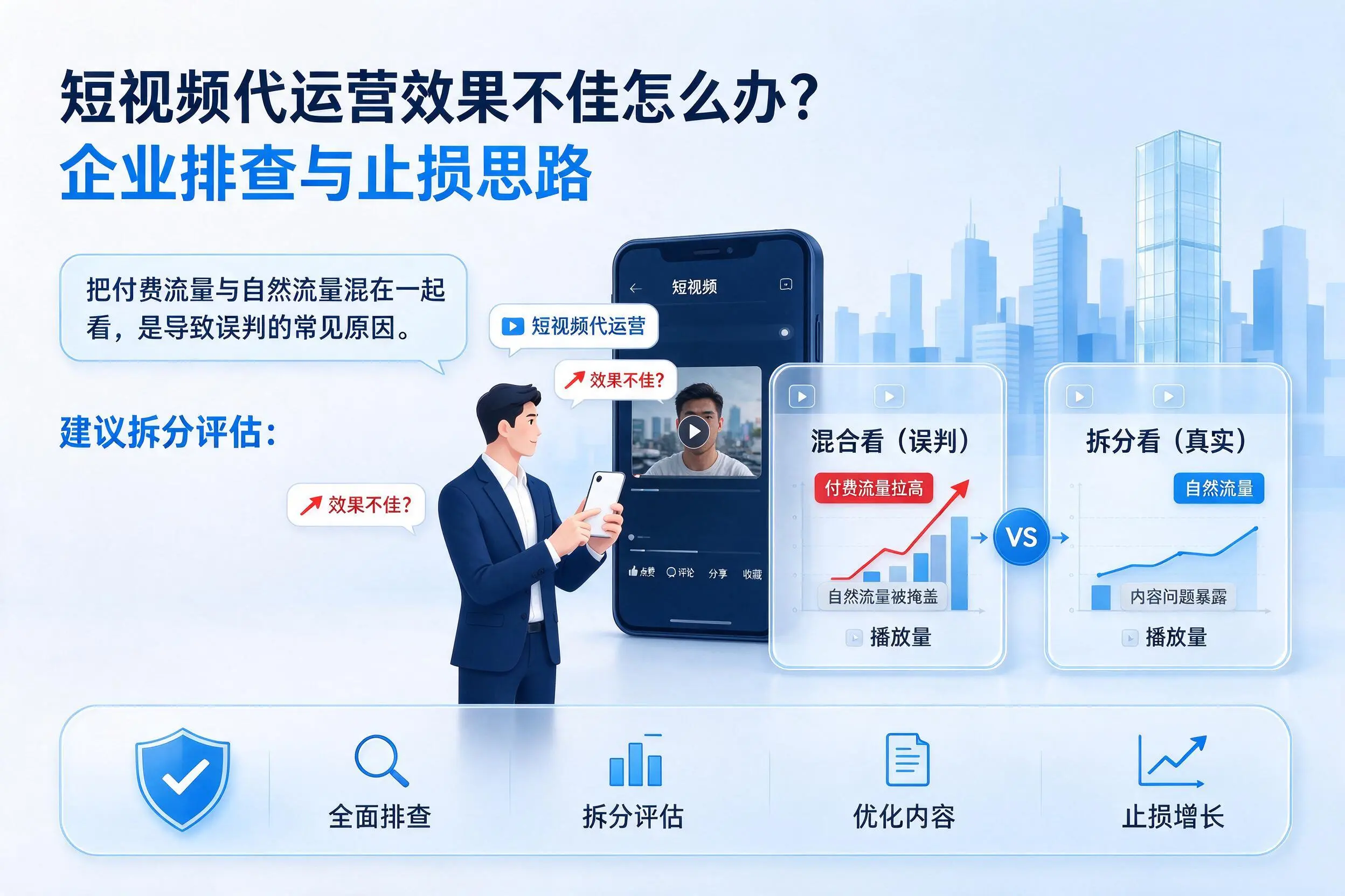 短视频代运营效果不佳怎么办?宜昌企业排查与止损思路