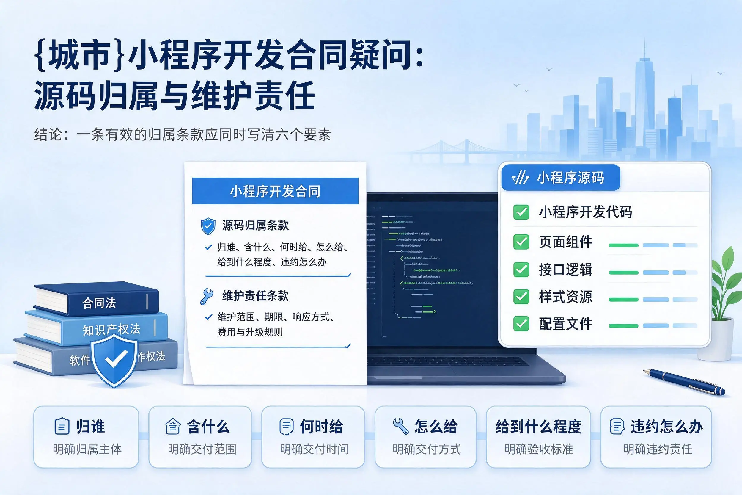宜昌小程序开发合同疑问：源码归属与维护责任
