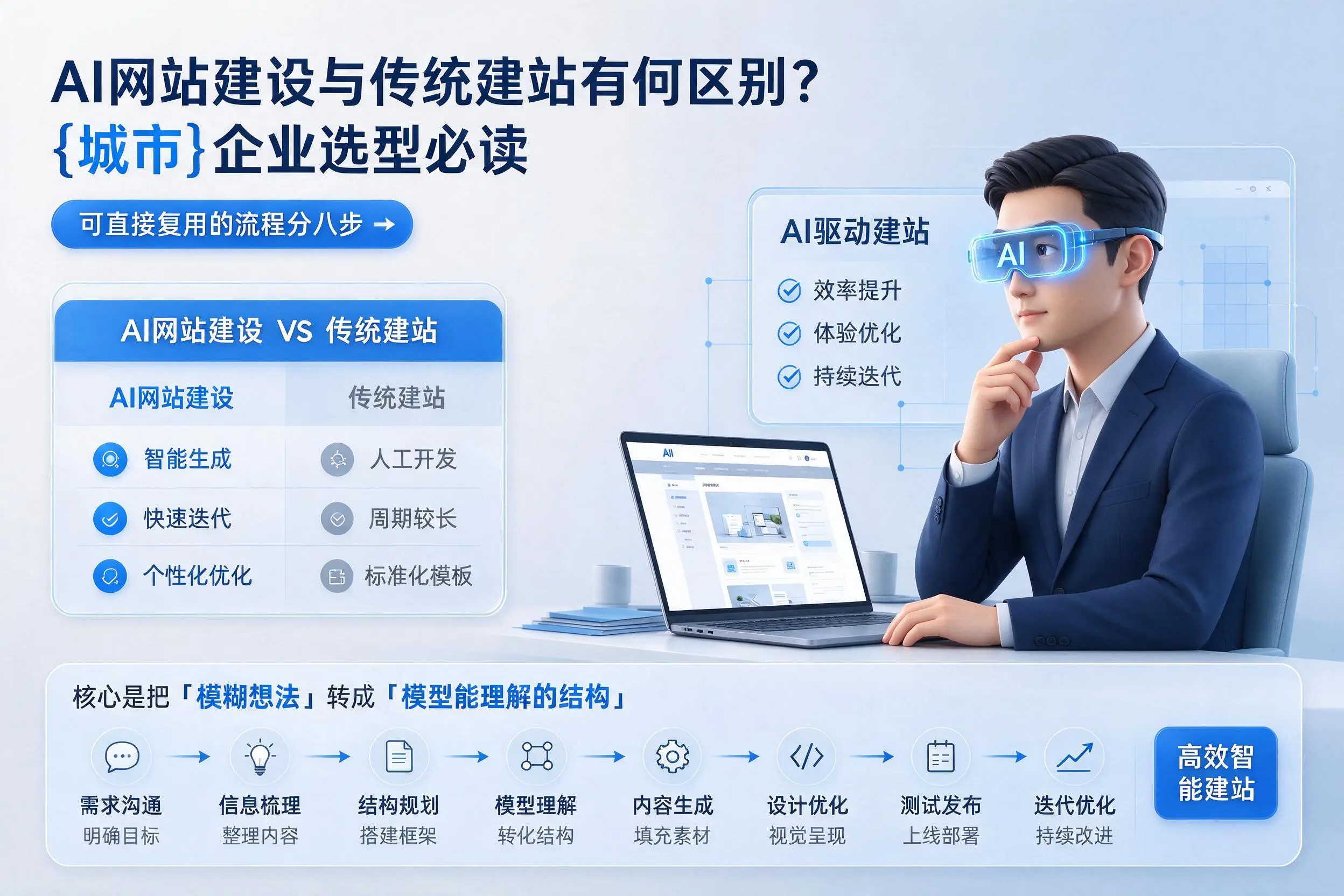 AI网站建设与传统建站有何区别?宜昌企业选型必读