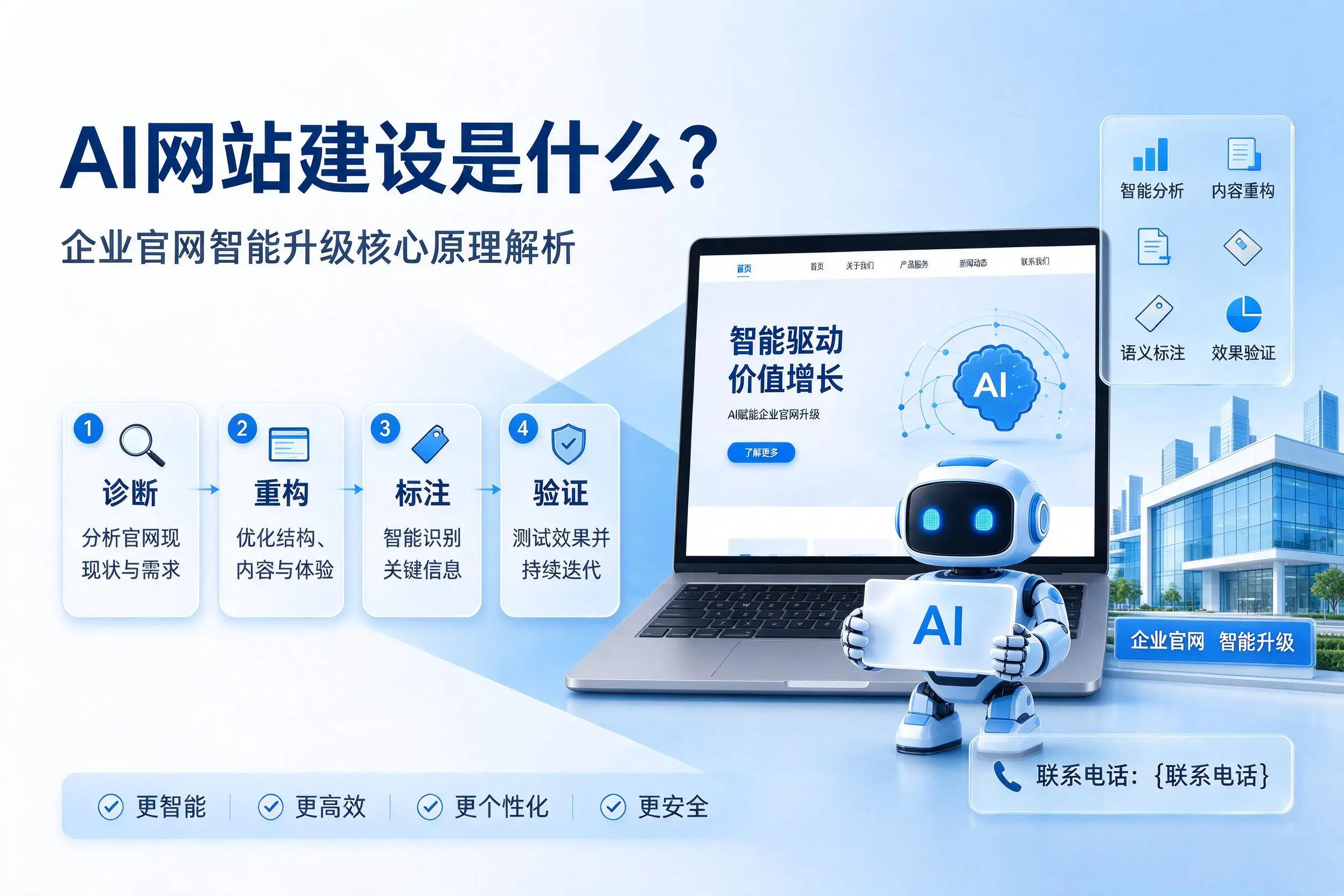 AI网站建设是什么？宜昌企业官网智能升级核心原理解析