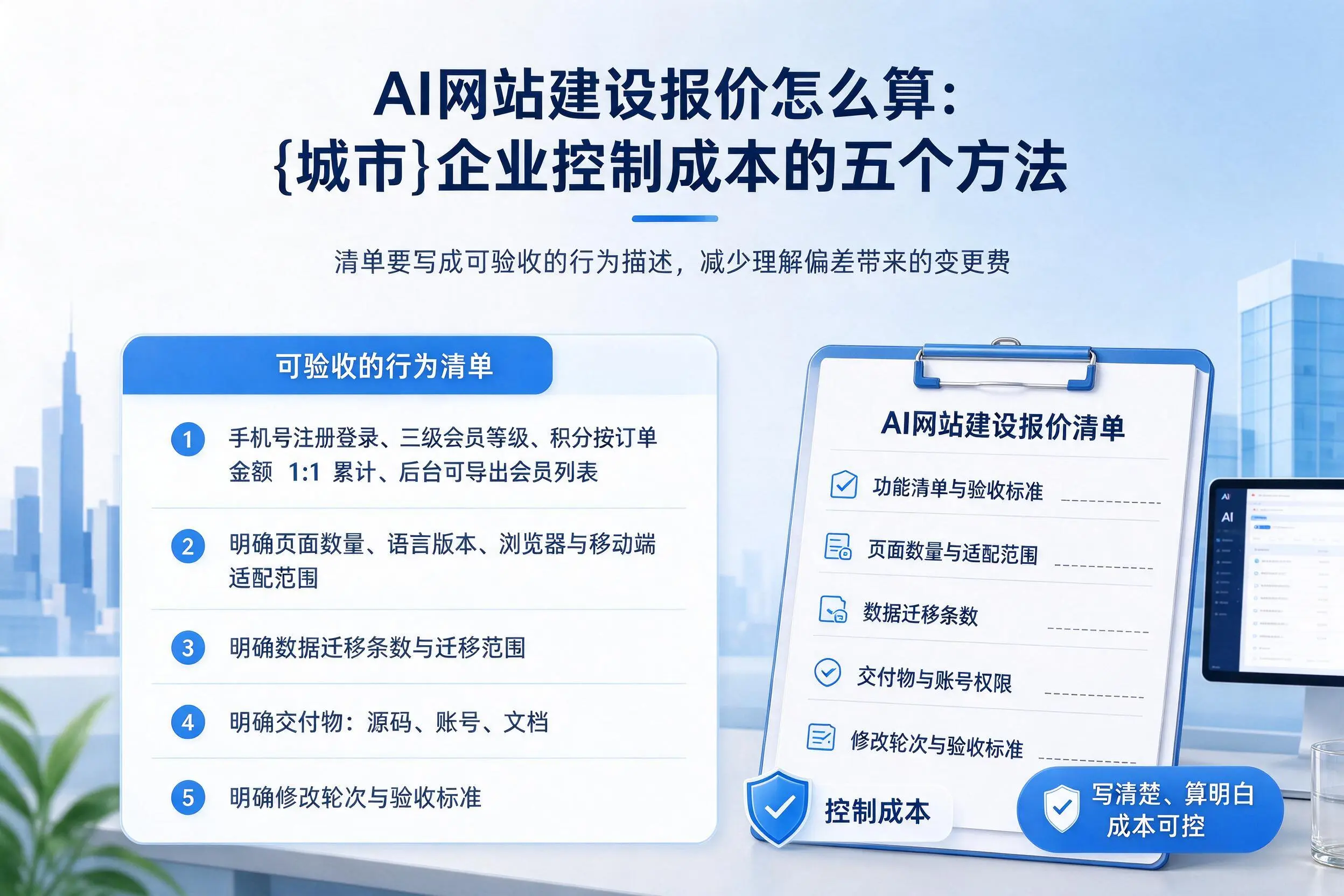 AI网站建设报价怎么算:宜昌企业控制成本的五个方法