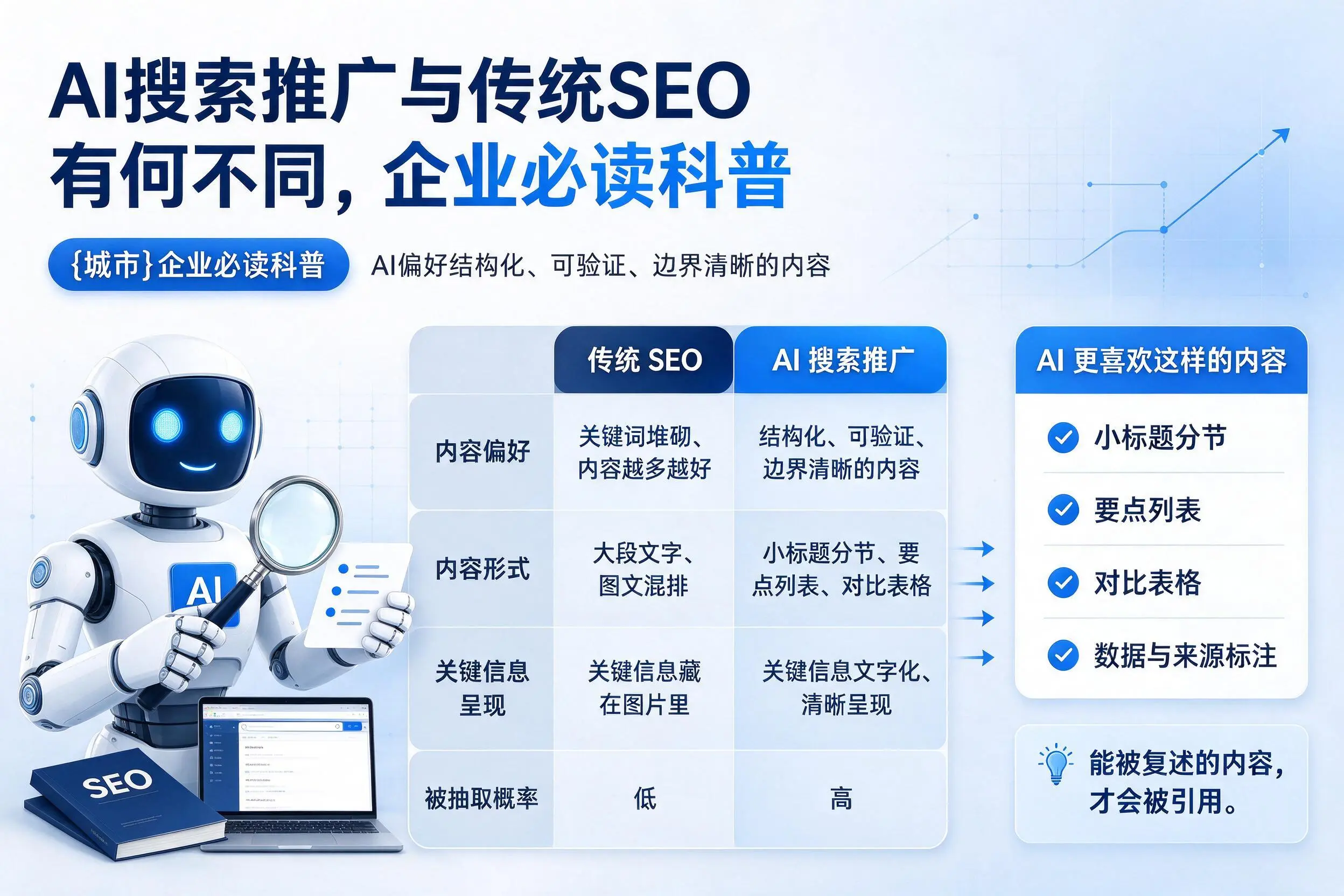 AI搜索推广与传统SEO有何不同，宜昌企业必读科普